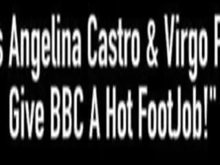 Bbws angelina castro & virgo peridot cho bbc một swell footjob&excl;