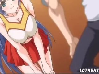Hentai x rated clip with titty cheerleader