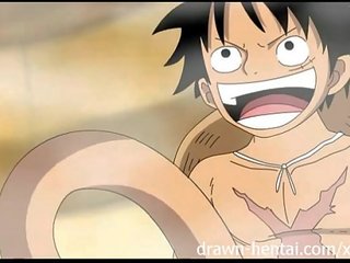 Vienas gabalas hentai - luffy įkaista į viršų nami