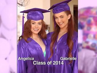Tytöt mennyt villi - yllätys graduation puolue varten teini-ikä päät kanssa lesbo x rated elokuva